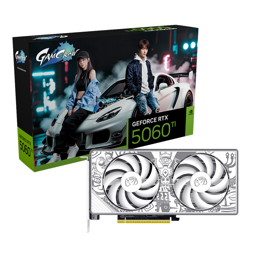 GamCrew GeForce RTX 5060 Ti 2X GDDR7 8GB White
