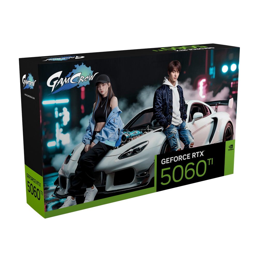 GamCrew GeForce RTX 5060 Ti 2X GDDR7 8GB Black
