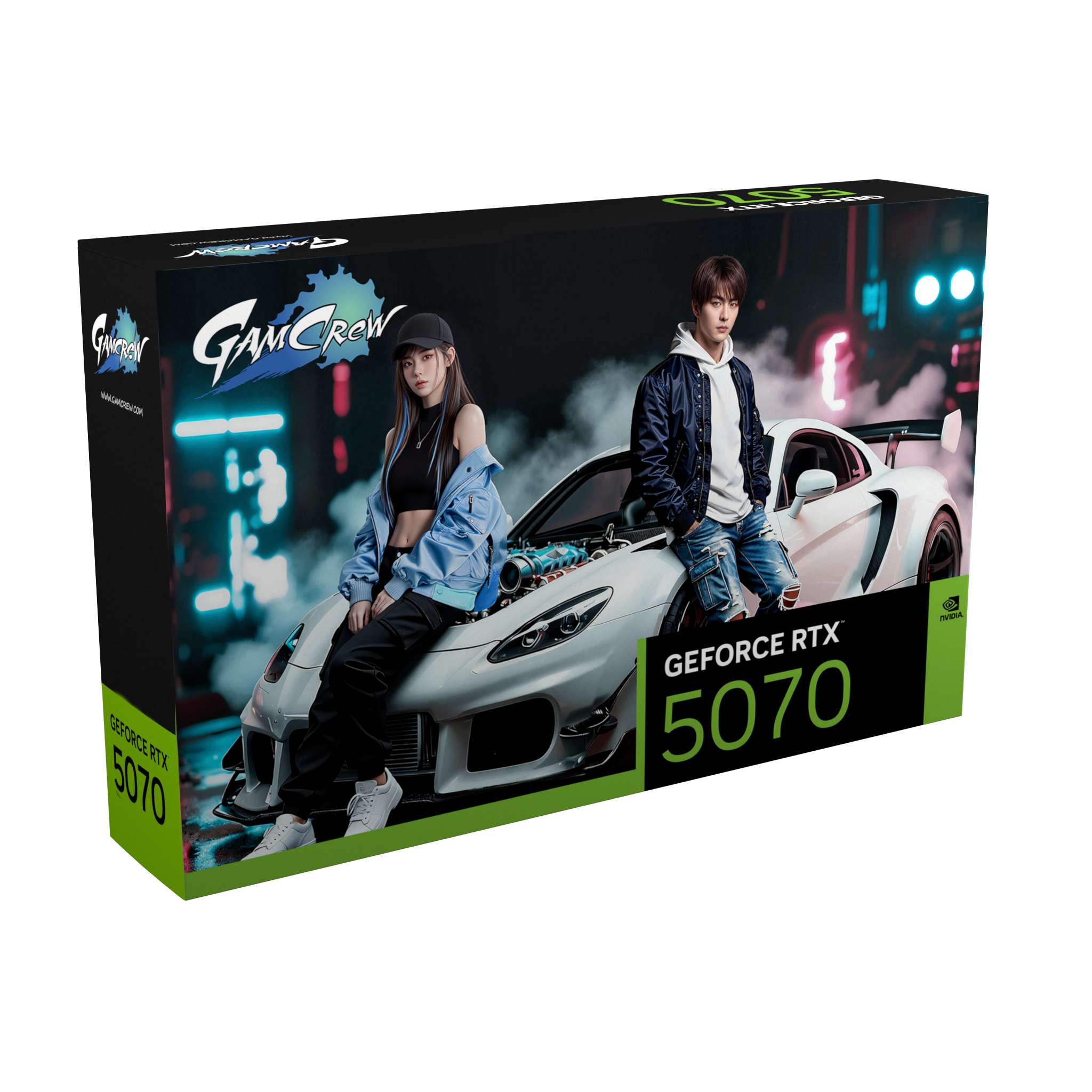 GamCrew GeForce RTX 5070 2X GDDR7 12GB White